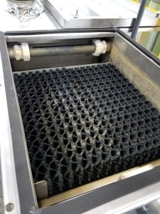 Oil water separator honeycomb media