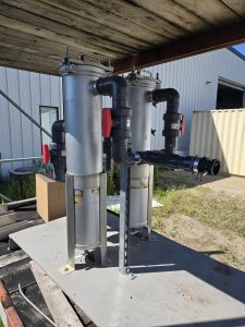 bag filters remove suspended solids to protect carbon vessels and other water treatment media